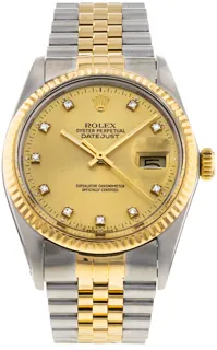 Rolex Datejust 36 16013 Yellow gold and Stainless steel Champagne