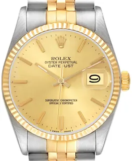 Rolex Datejust 36 16013 Stainless steel and 18k yellow gold Champagne