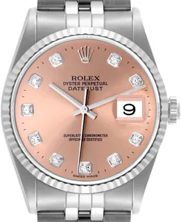 Rolex Datejust 36 16234 Stainless steel Salmon