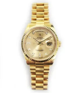 Rolex Day-Date 36 118238 36mm Yellow gold Champagne