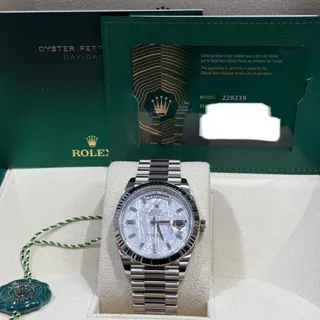 Rolex Day-Date 40 228239 (DAY-DATE  ) 40mm White gold Meteorite