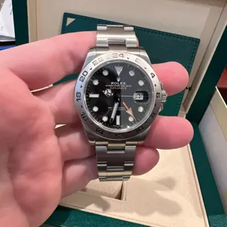 Rolex Explorer II 216570 Stainless steel Black