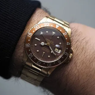 Rolex GMT-Master 1675 40mm Stainless steel Brown