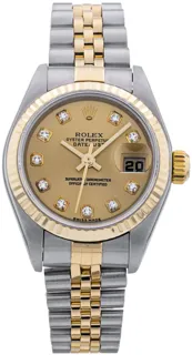 Rolex Lady-Datejust 79173 Steel$Yellow Gold Champagne