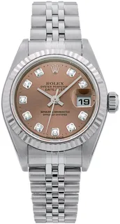 Rolex Lady-Datejust 79174 White gold and Stainless steel Havana