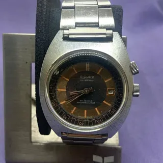 Sicura NO 38mm Stainless steel Black