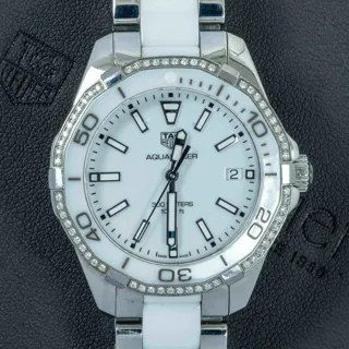 TAG Heuer Aquaracer WAY131H.BA0914 35mm Ceramic and Stainless steel White