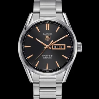 TAG Heuer Carrera Calibre 5 war201c.ba0723 41mm Stainless steel Black