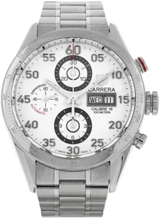 TAG Heuer Carrera CV2A11.BA0796 43mm Stainless steel White