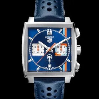 TAG Heuer Monaco CBL2115.FC6494 ( GULF) 39mm Steel Blue