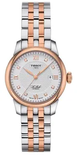 Tissot Le Locle T006.207.22.036.00 29mm Rose gold and Stainless steel Silver