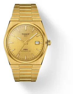 Tissot T-Classic T137.407.33.021.00 40mm Yellow gold and Stainless steel Champagne