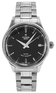 Tudor Style 12300-0002 34mm Stainless steel Black