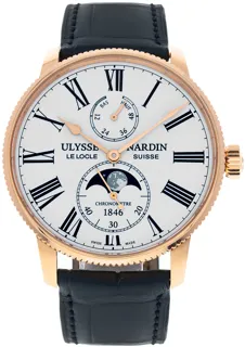 Ulysse Nardin Marine 1192-310-0A/1A 42mm Rose gold White