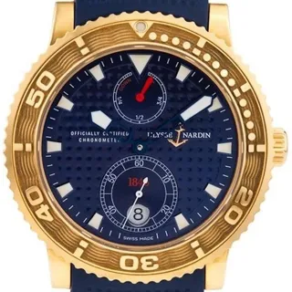 Ulysse Nardin Maxi Marine Diver 266-51 41mm Rose gold Blue