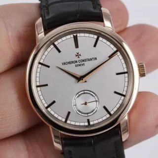 Vacheron Constantin Traditionnelle 82172/000R-9382 38mm Rose gold Silver