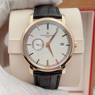 Vacheron Constantin Traditionnelle 87172/000R-9302 38mm Rose gold Silver