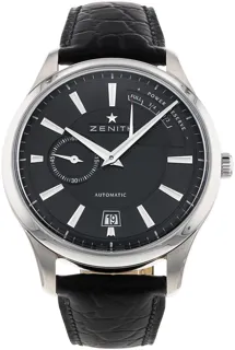 Zenith Captain Power Reserve 03.2120.685/22.C493 Stainless steel Black