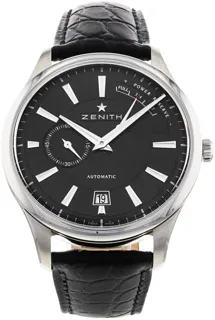 Zenith Captain Power Reserve 03.2120.685/22.C493 Stainless steel Black