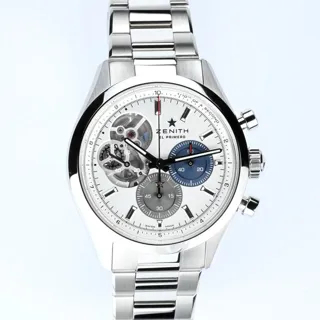 Zenith El Primero 03.3300.3604/69.M3300 39.5mm Stainless steel Silver