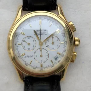 Zenith El Primero 30.0220.400 40mm Yellow gold White