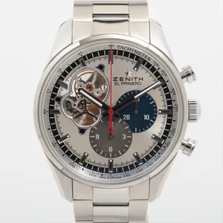 Zenith El Primero Chronomaster 03.2040.4061 42mm Steel Silver