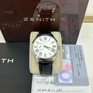 Zenith Elite 03.2010.681/11.C493 40mm Stainless steel White