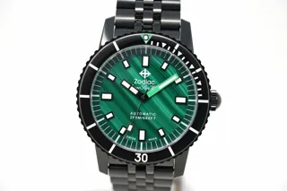 Zodiac Compression Diver Black ZO9314 Stainless steel Green