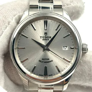 Tudor Style M12500-0017 38mm Stainless steel Silver