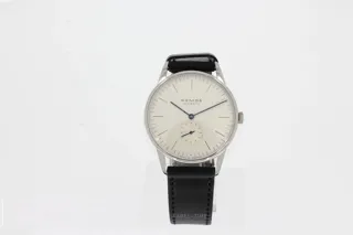 NOMOS Orion 387 38mm Stahl white silver-plated