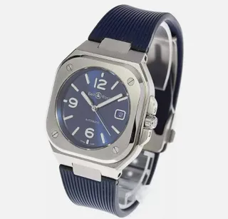 Bell & Ross Instruments BR05A-BLU-ST/SRB 40mm Stainless steel Blue