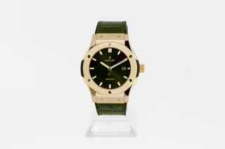 Hublot Classic 542.OX.8980.LR 42mm Yellow gold Green