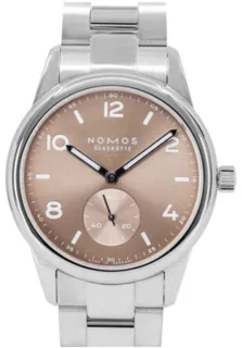 NOMOS Club 762 39.5mm Stainless steel Beige