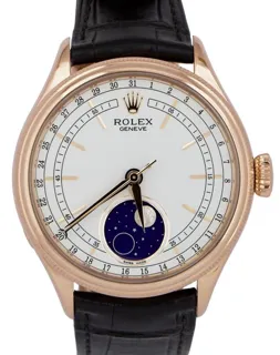 Rolex Cellini Moonphase 50535 39mm Rose gold White