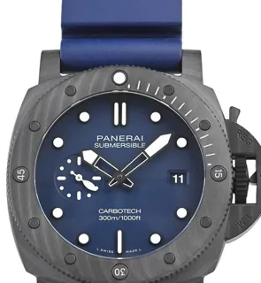 Panerai Submersible PAM 01232 44mm Carbon fiber Blue