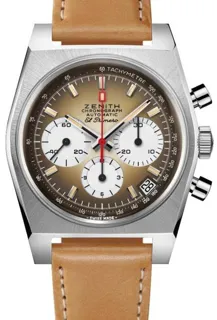 Zenith El Primero Chronomaster 03.A384.400/385.C855 37mm Stainless steel Brown