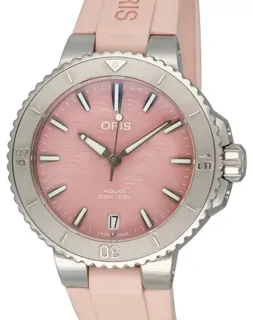 Oris Aquis Date 0173377704158 36mm Steel Pink