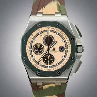 Audemars Piguet Royal Oak Offshore 26400SO.OO.A054CA.01 44mm Stainless steel Beige