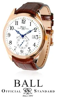 Ball Trainmaster NM3888D-PG-LCJ-WH 39.5mm Rose gold White