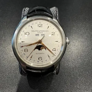 Baume & Mercier Clifton M0A10055 43mm Steel Silver