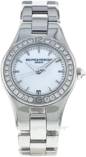 Baume & Mercier Linea M0A10013 27mm Steel White Mother of pearl