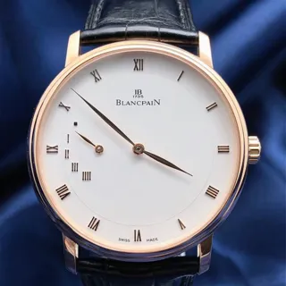 Blancpain Villeret 4040-3642-55B 40mm Rose gold White