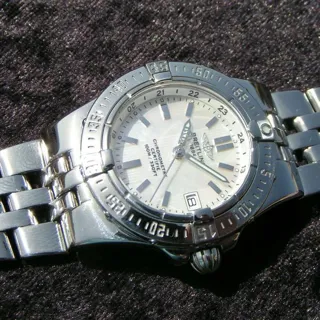 Breitling Galactic A71340 30mm Steel Mother of pearl