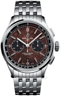 Breitling Premier AB01181A1Q1A1 Stainless steel Brown