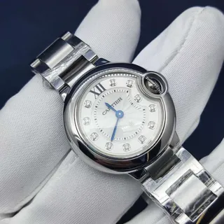 Cartier Ballon Bleu 28mm WE902073 28mm Stainless steel Silver