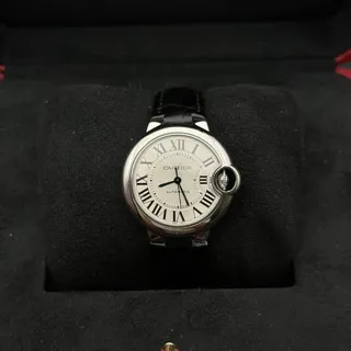 Cartier Ballon Bleu 33mm W6920085 33mm Stainless steel White