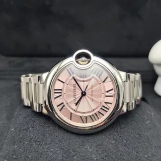 Cartier Ballon Bleu 33mm W6920100 33mm Stainless steel Pink