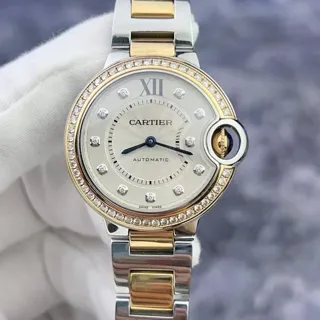 Cartier Ballon Bleu 33mm WE902077 33mm Stainless steel Silver