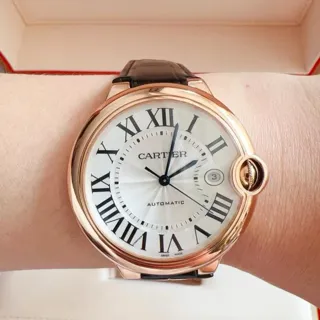 Cartier Ballon Bleu de Cartier WGBB0030 42mm Rose gold White