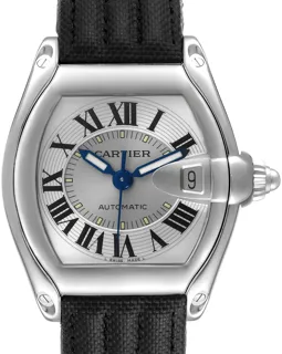 Cartier Roadster W62000V3 38mm Stainless steel silver sunray